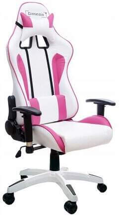 Fotel gamingowy różowy